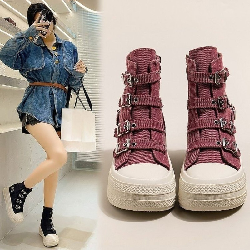 Women'S Shoes Popular - Женские повседневные универсальные высокие кеды на