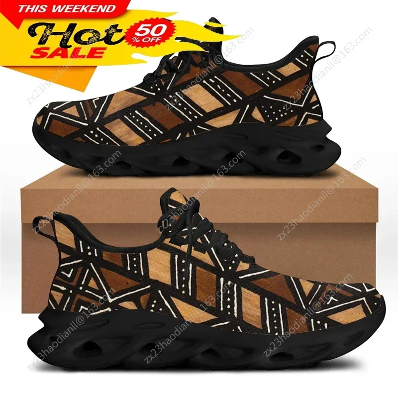 Women Shoes Running - Мужские кроссовки с этническим африканским узором,