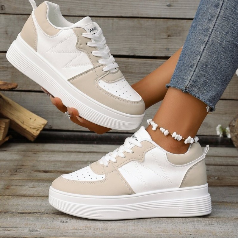 Platform Sneakers Chunky - Женские кроссовки на платформе с круглым