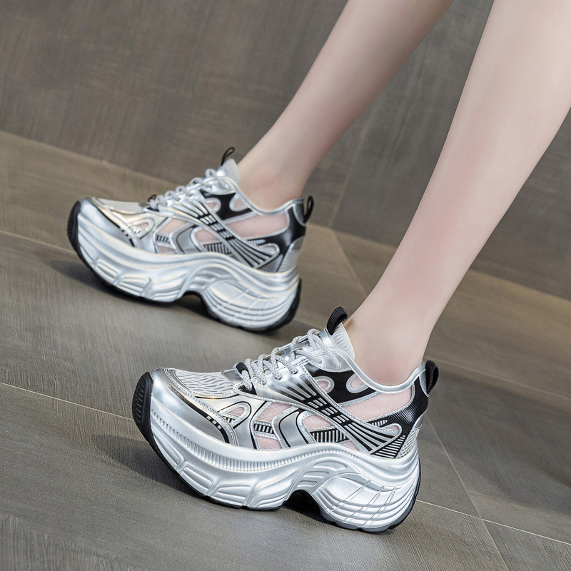 Platform Sneakers Chunky - Женские кроссовки на скрытой платформе 8