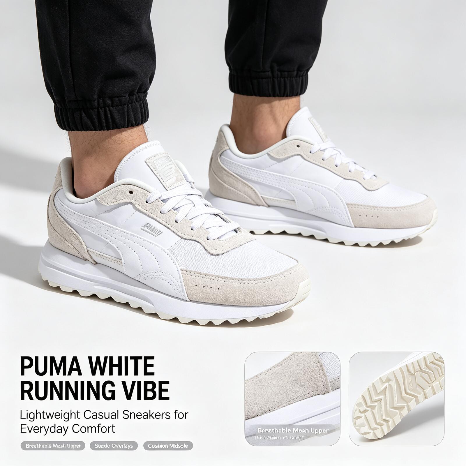 Women'S Shoes Puma Sneakers - Новые популярные белые легкие кроссовки Puma