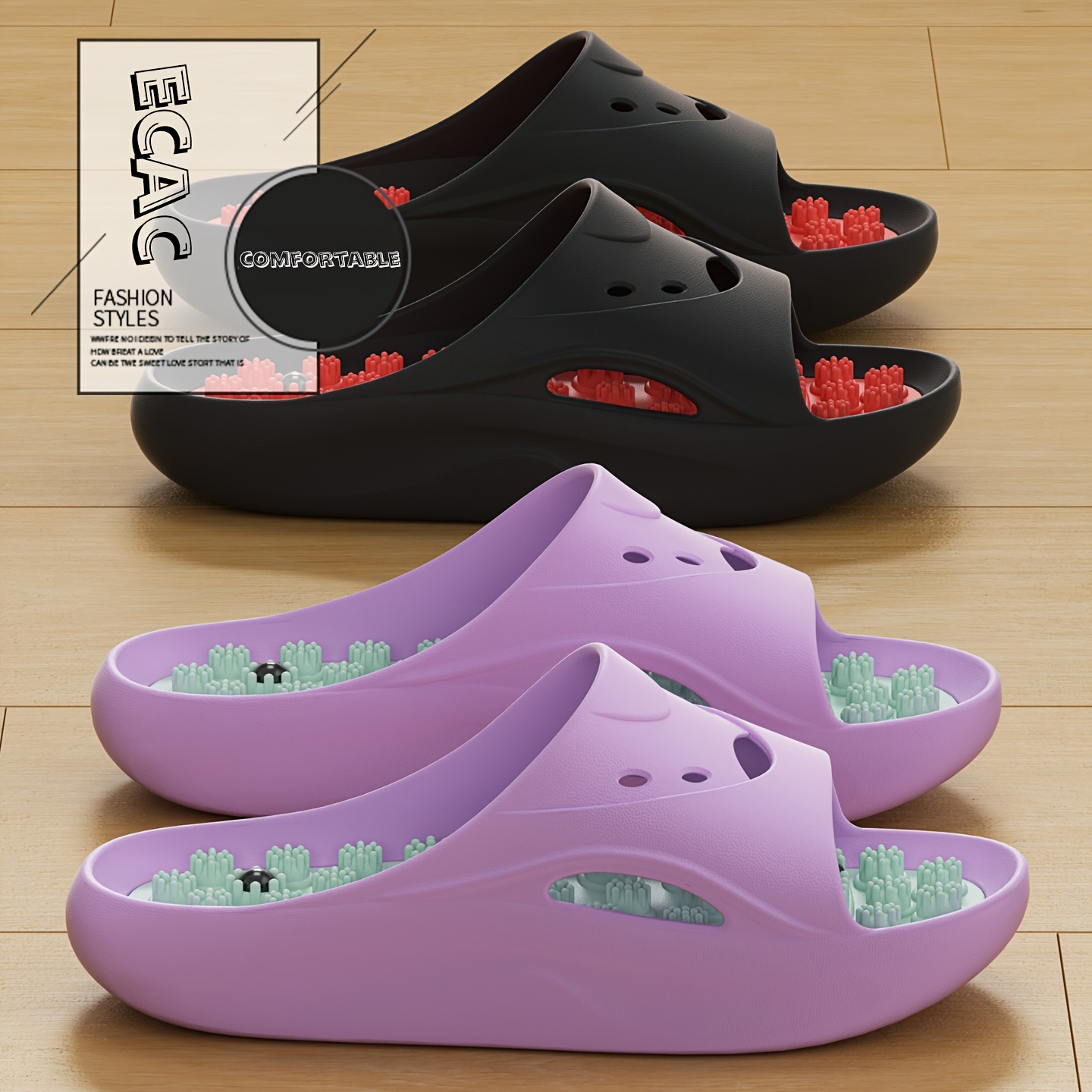 Women'S Shoes For Flat Feet - Женские и мужские массажные тапочки из