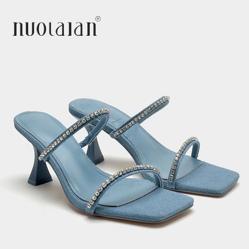 Women Shoes Zara - Женские джинсовые туфли без задника, на