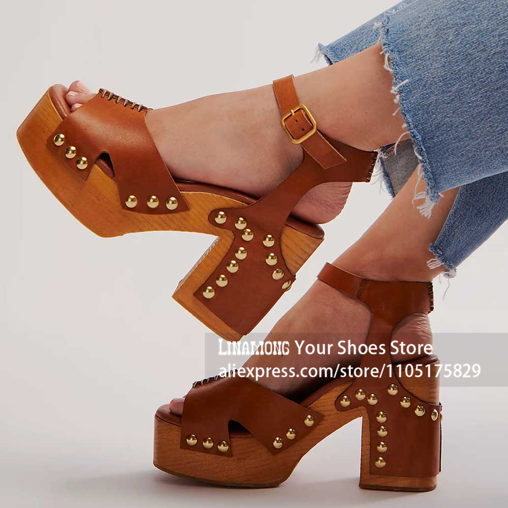 Women'S Shoes Clogs - Сандалии-сабо на массивном каблуке и платформе