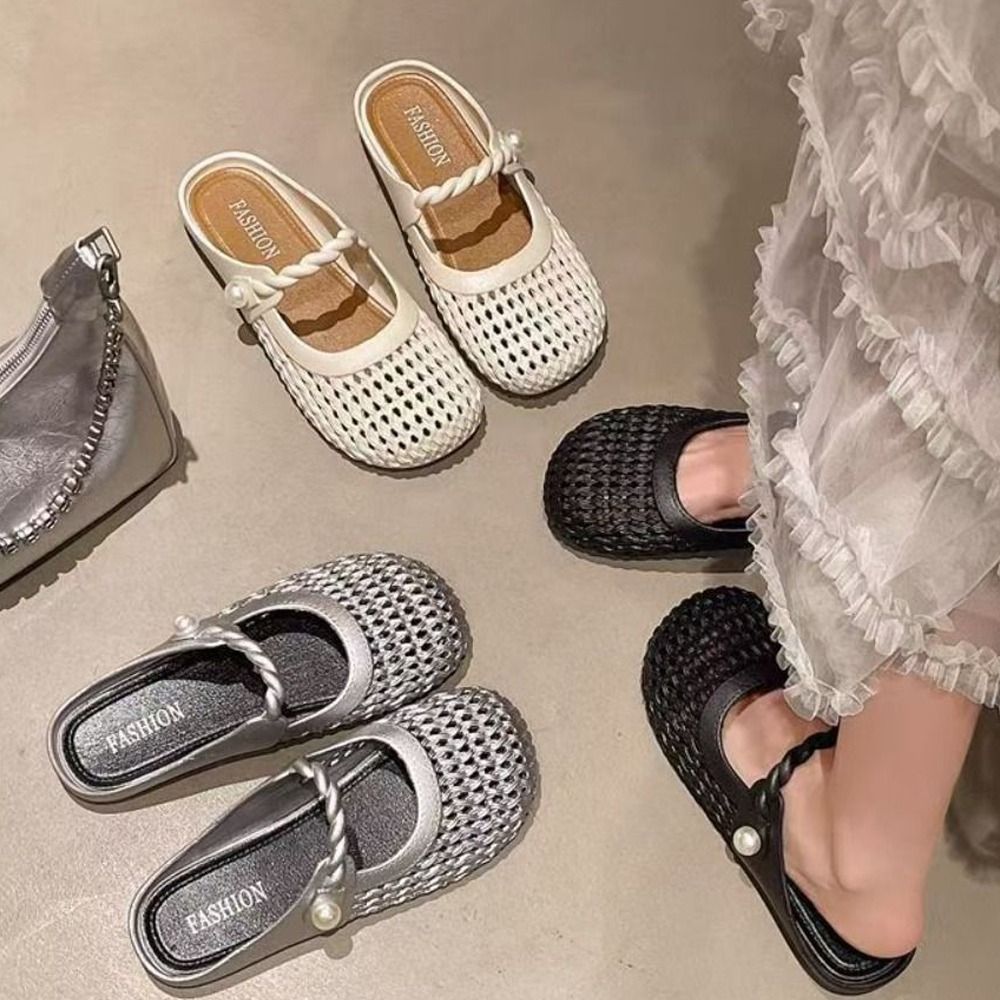 Women'S Shoes Hands Free - Дышащие полутапочки-баоту с вырезами, универсальные дышащие