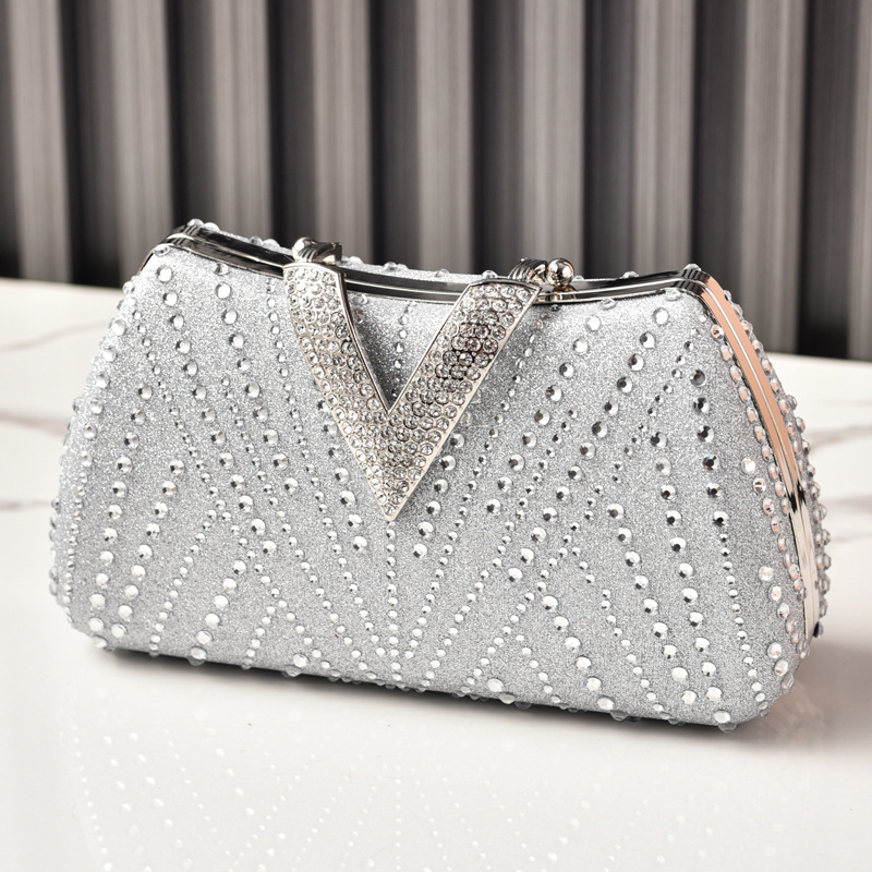 Women'S Shoes Louis Vuitton - Серебряные сумки через плечо с бриллиантами
