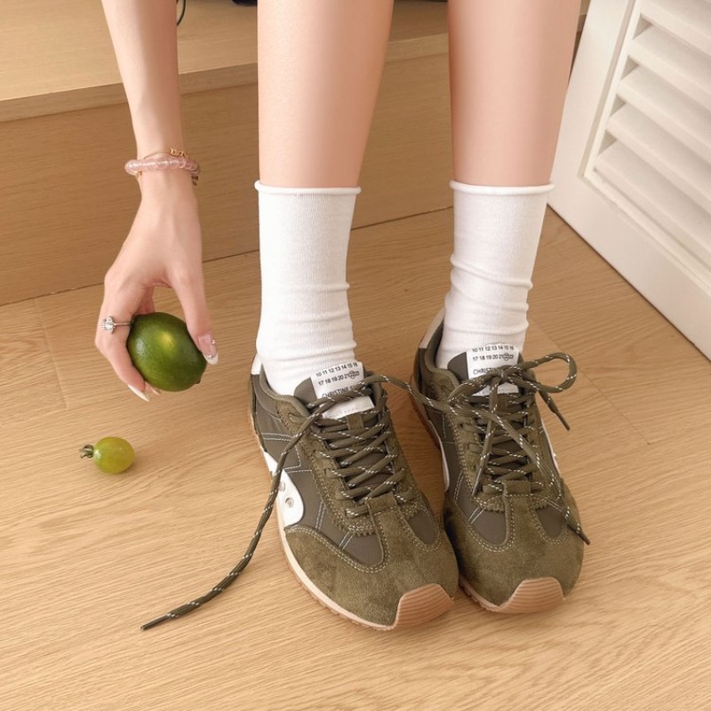 Women Shoes Running - Ретро-кроссовки с цветными вставками для женщин,