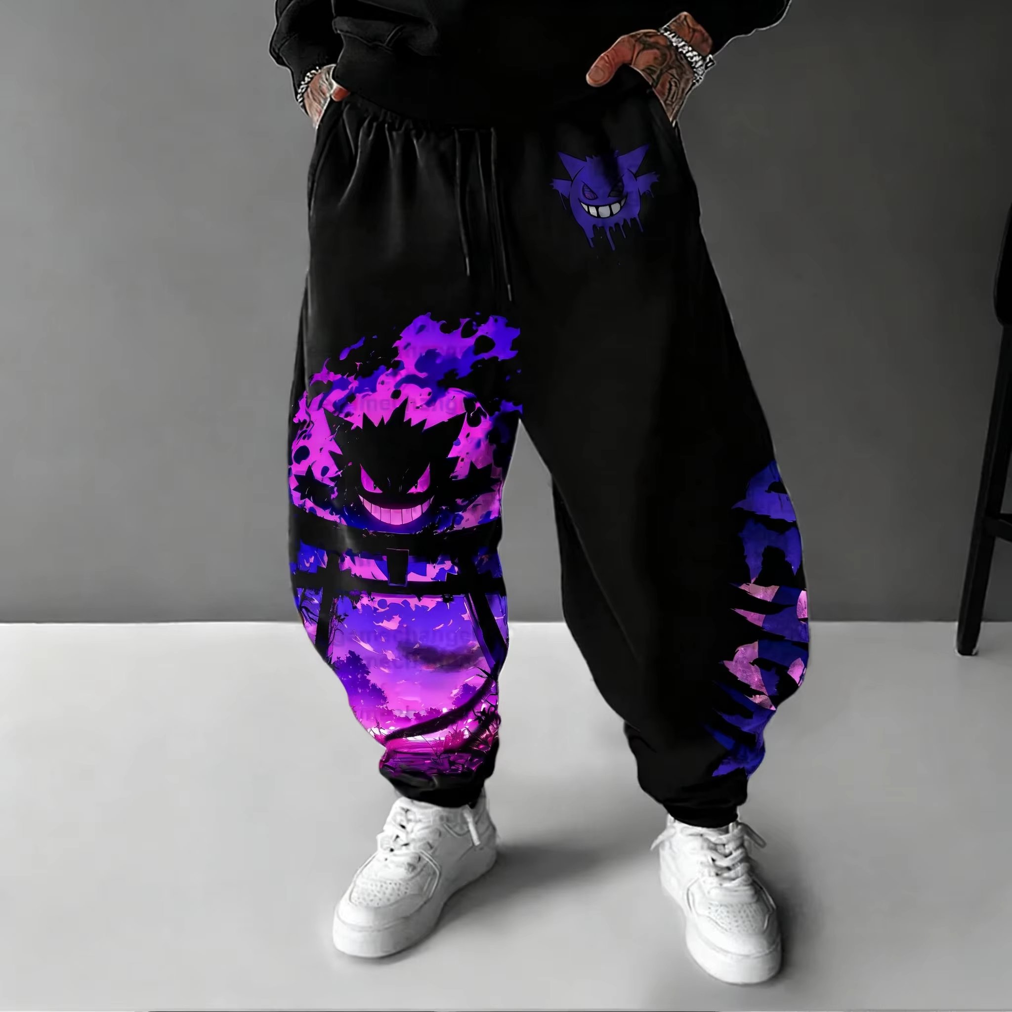 Women Shoes Joggers - Спортивные брюки Y2K 2026 Pokemon Gengar