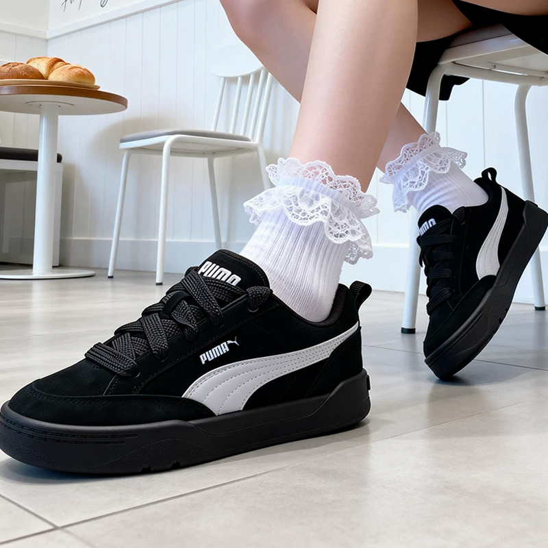 Women'S Shoes Puma Sneakers - Мужские кеды Puma 401606-15 черно-белые замшевые