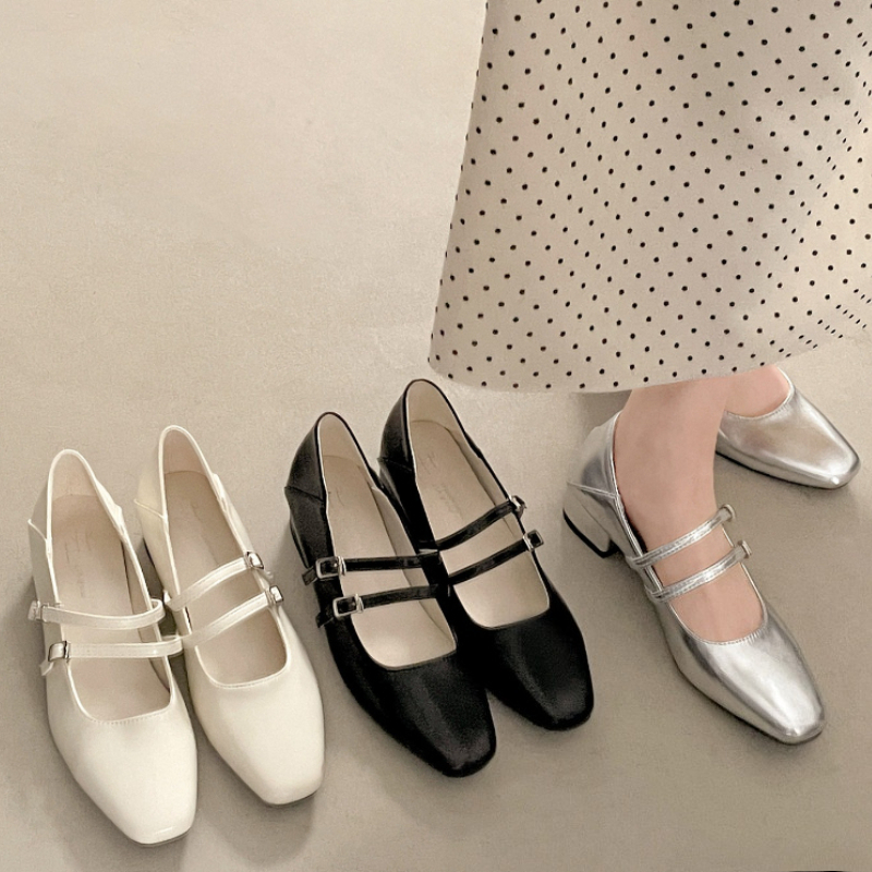 Women'S Shoes Popular - Женские туфли Мэри Джейн с квадратным