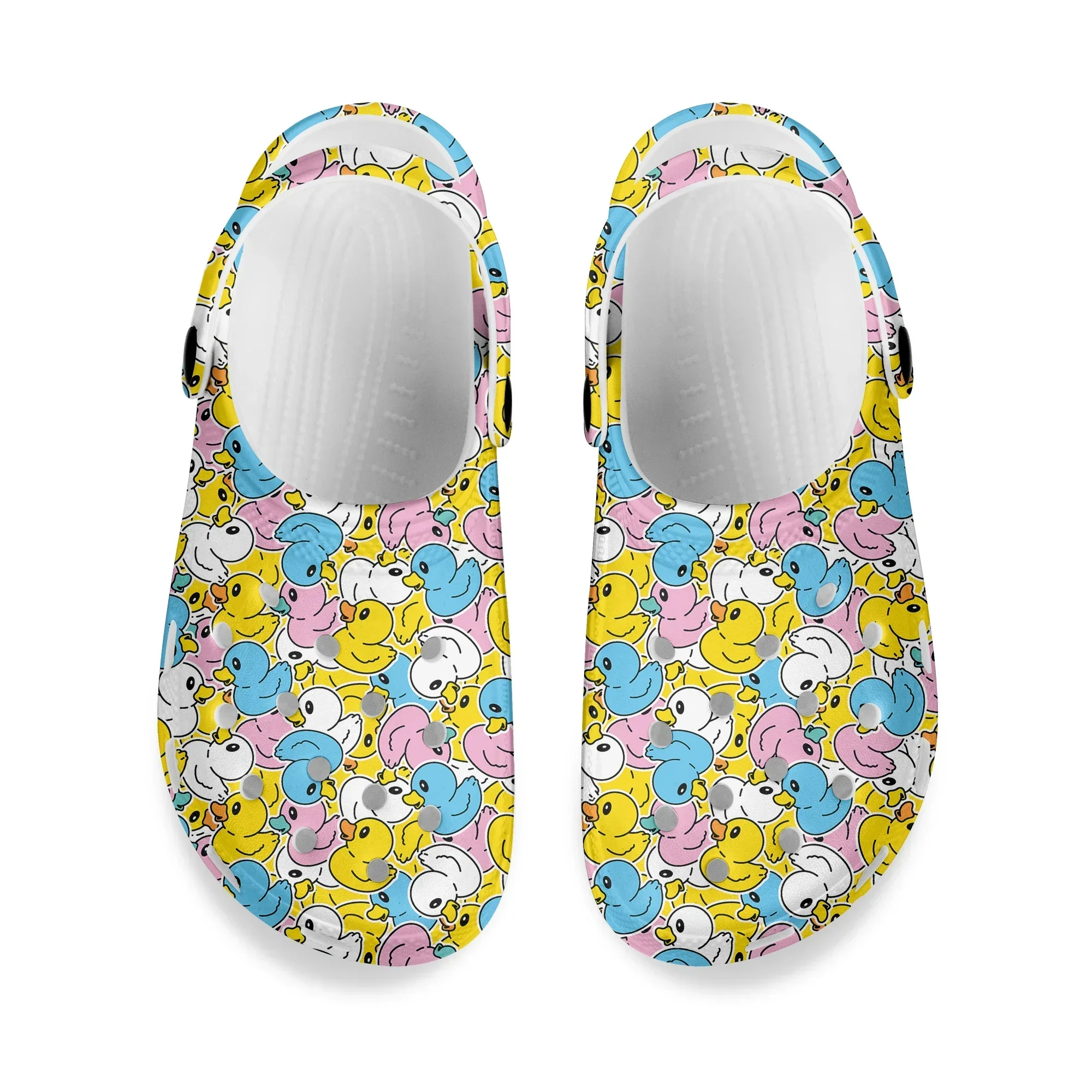 Women'S Shoes Clogs - Сабо с мультяшным принтом утки, домашние