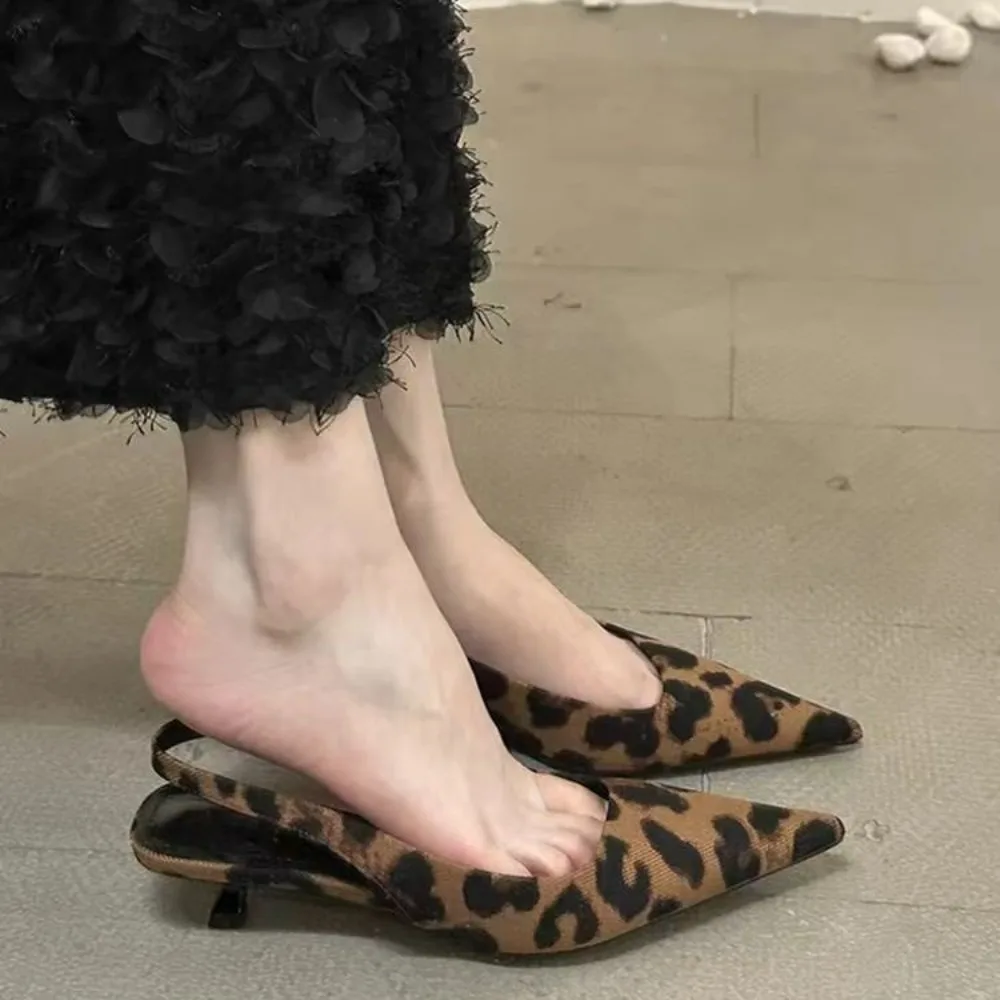 Women'S Shoes Clogs - Новые женские туфли-мюли с леопардовым принтом,