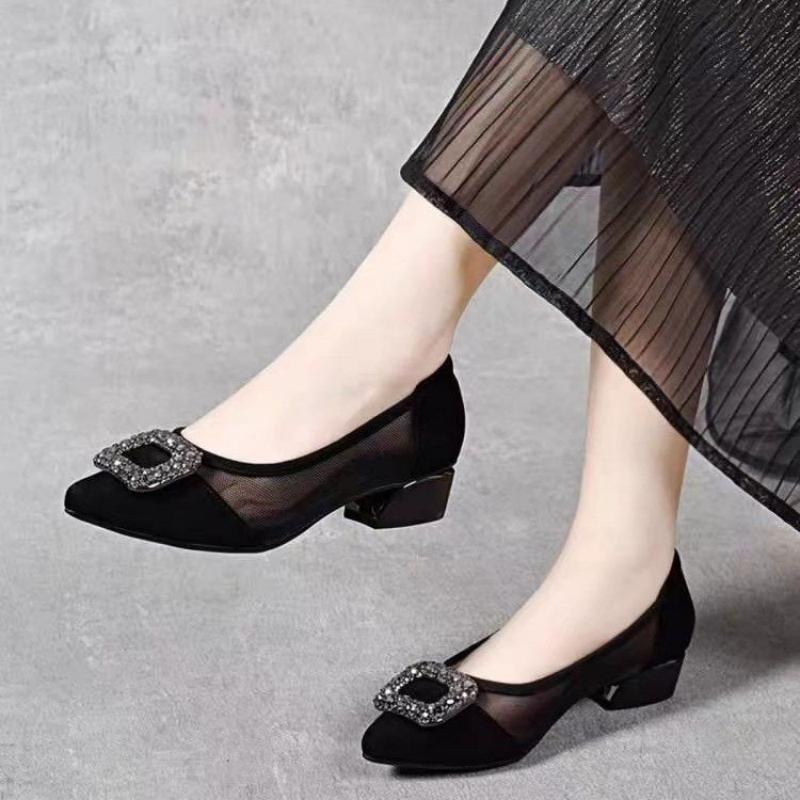 Women Shoes With Heels - Элегантные туфли-лодочки с острым носком и
