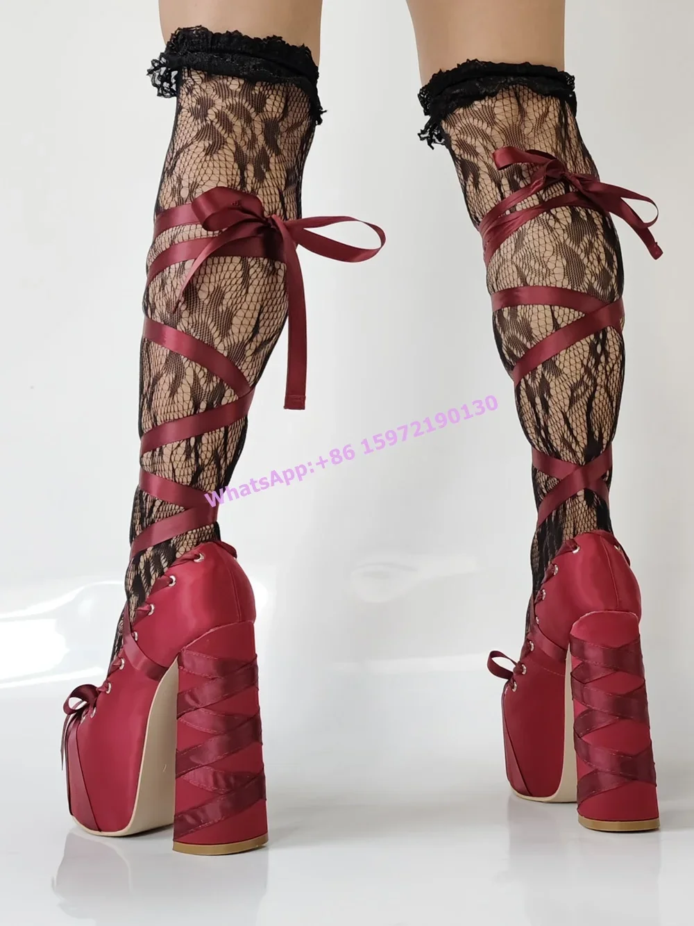 Туфли-лодочки на платформе с к – обзор и цена Ribbon Tie Heel