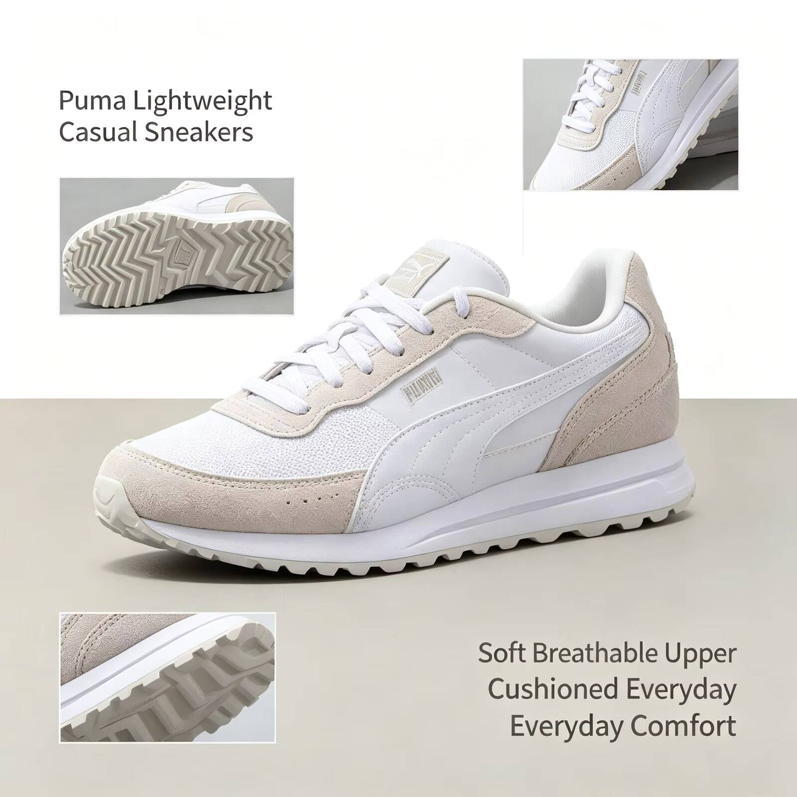 Новые популярные белые легкие  – обзор и цена Women'S Shoes Puma Sneakers