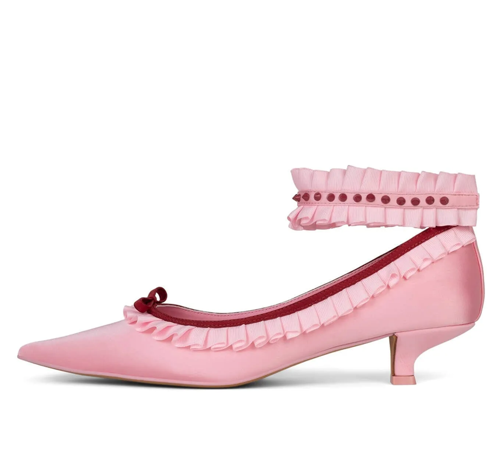 Туфли на низком каблуке с остр – обзор и цена Ankle Strap Heels