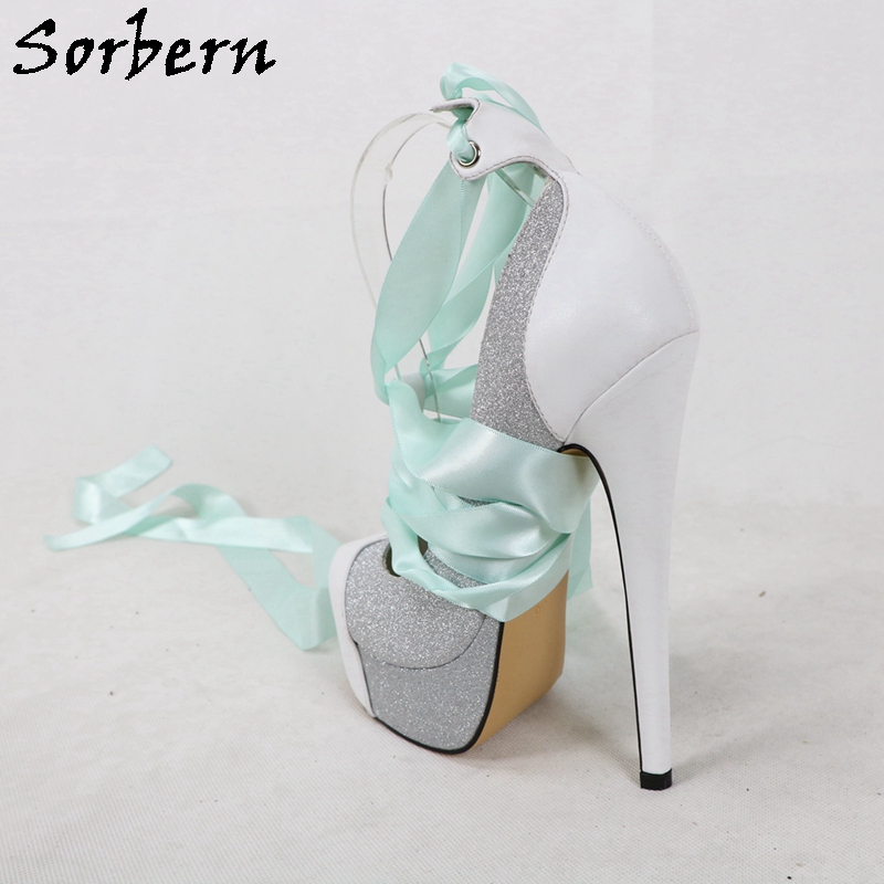 Sorbern/белые женские туфли-ло – обзор и цена Ribbon Tie Heel
