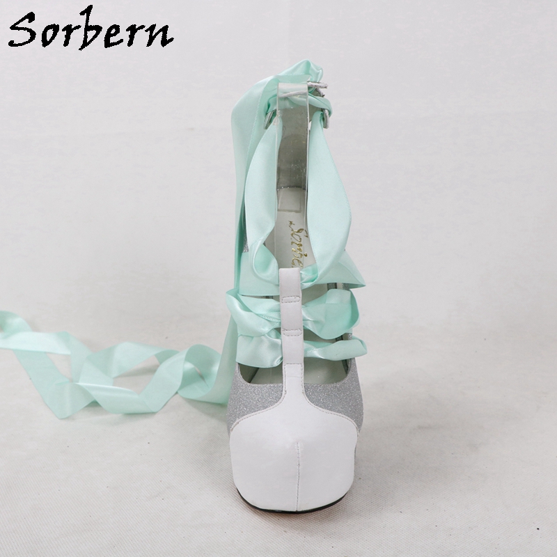 Sorbern/белые женские туфли-ло – обзор и цена Ribbon Tie Heel