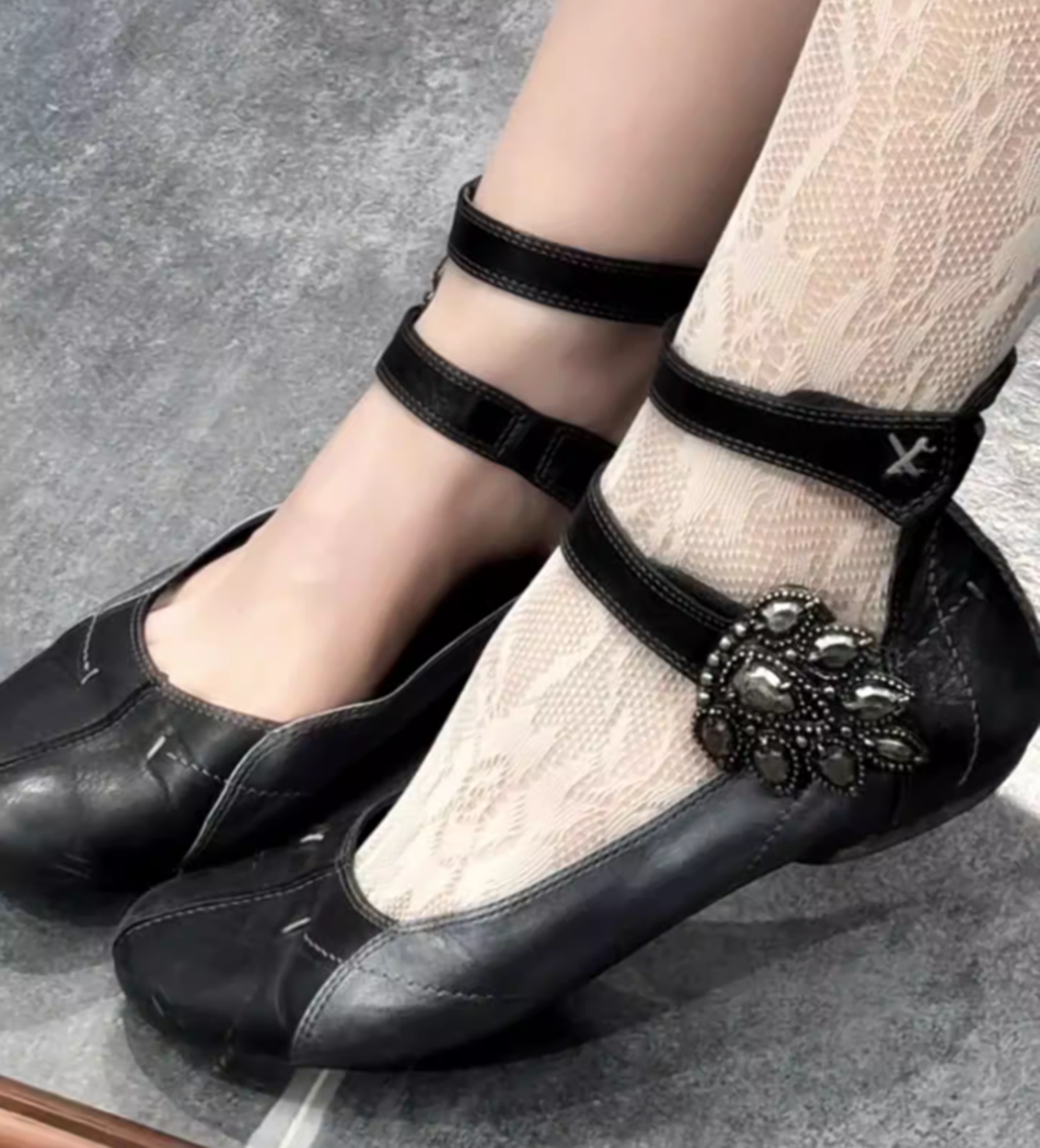 Черные кожаные туфли Мэри Джей – обзор и цена Shoes For Women Flats