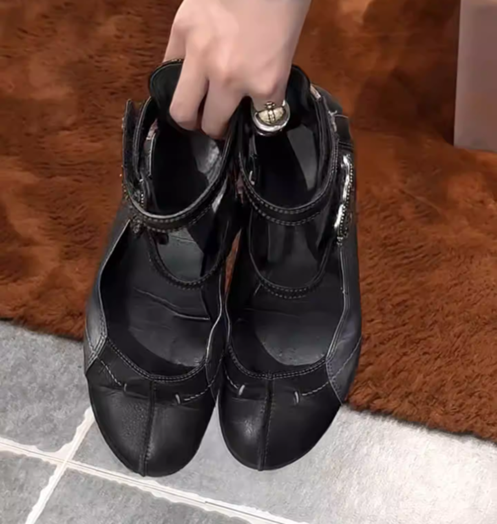 Черные кожаные туфли Мэри Джей – обзор и цена Shoes For Women Flats