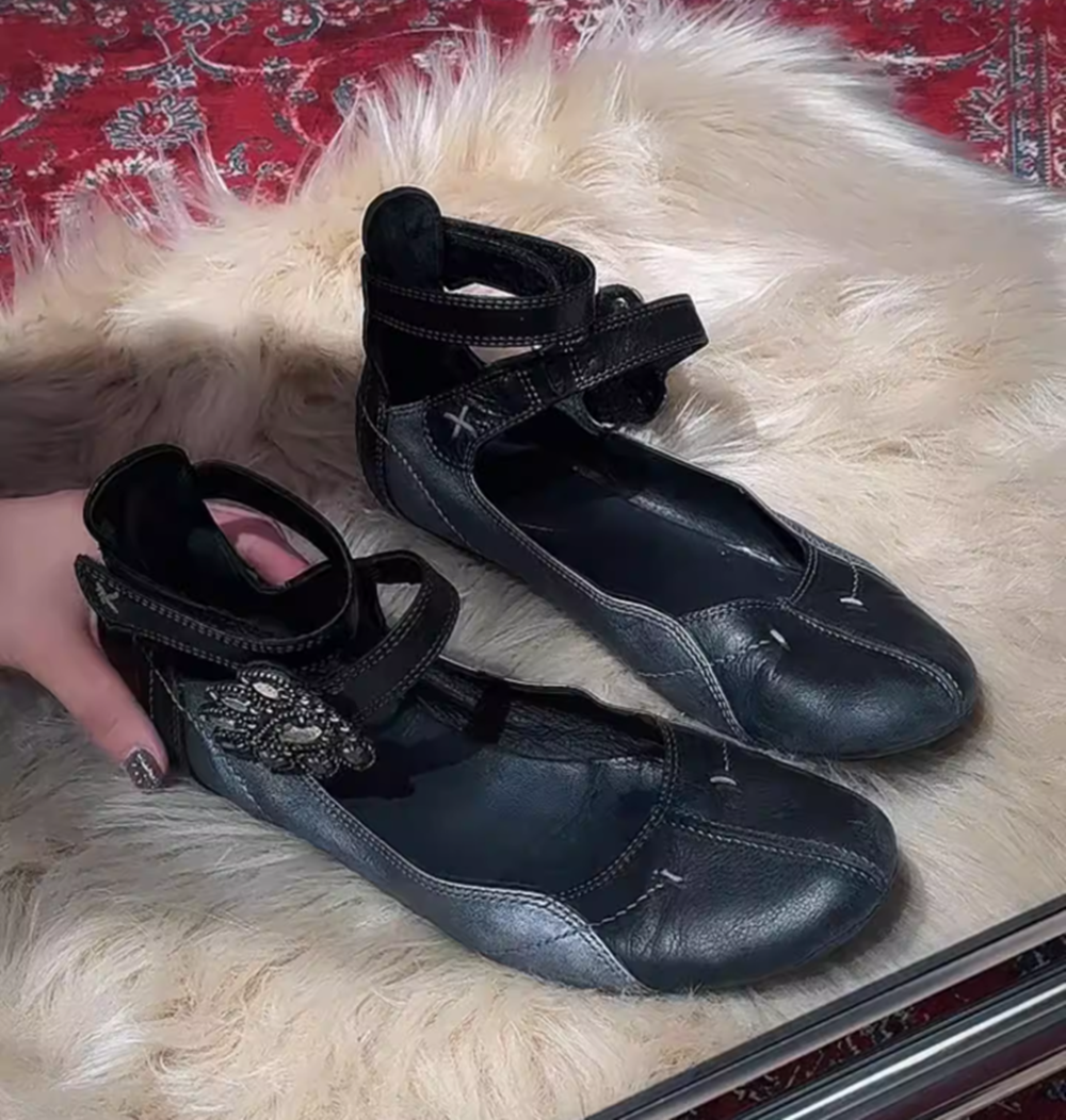 Черные кожаные туфли Мэри Джей – обзор и цена Shoes For Women Flats