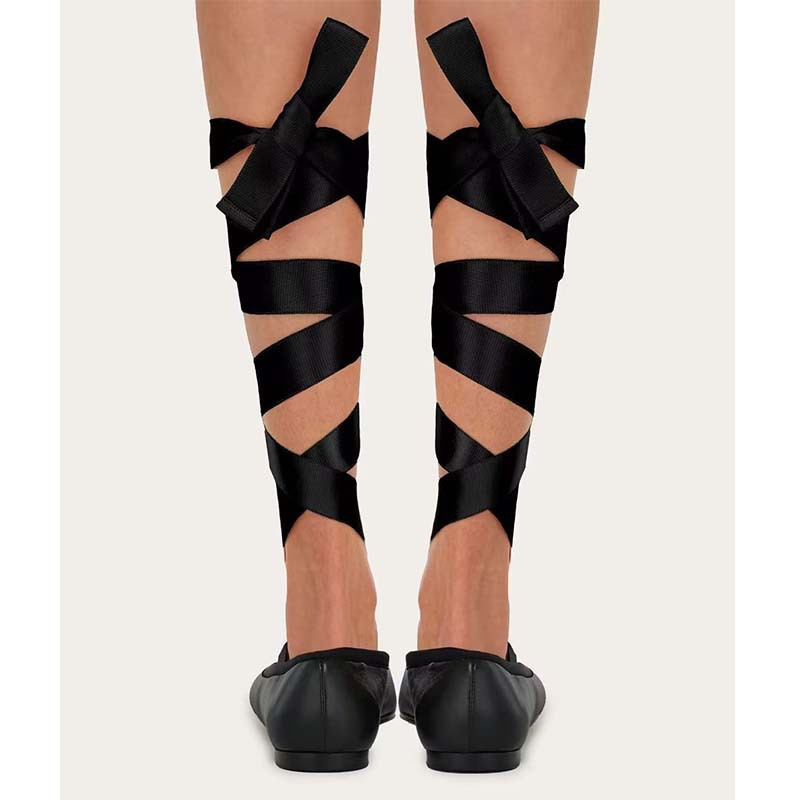 Женские балетки на плоской под – обзор и цена Ribbon Tie Heel