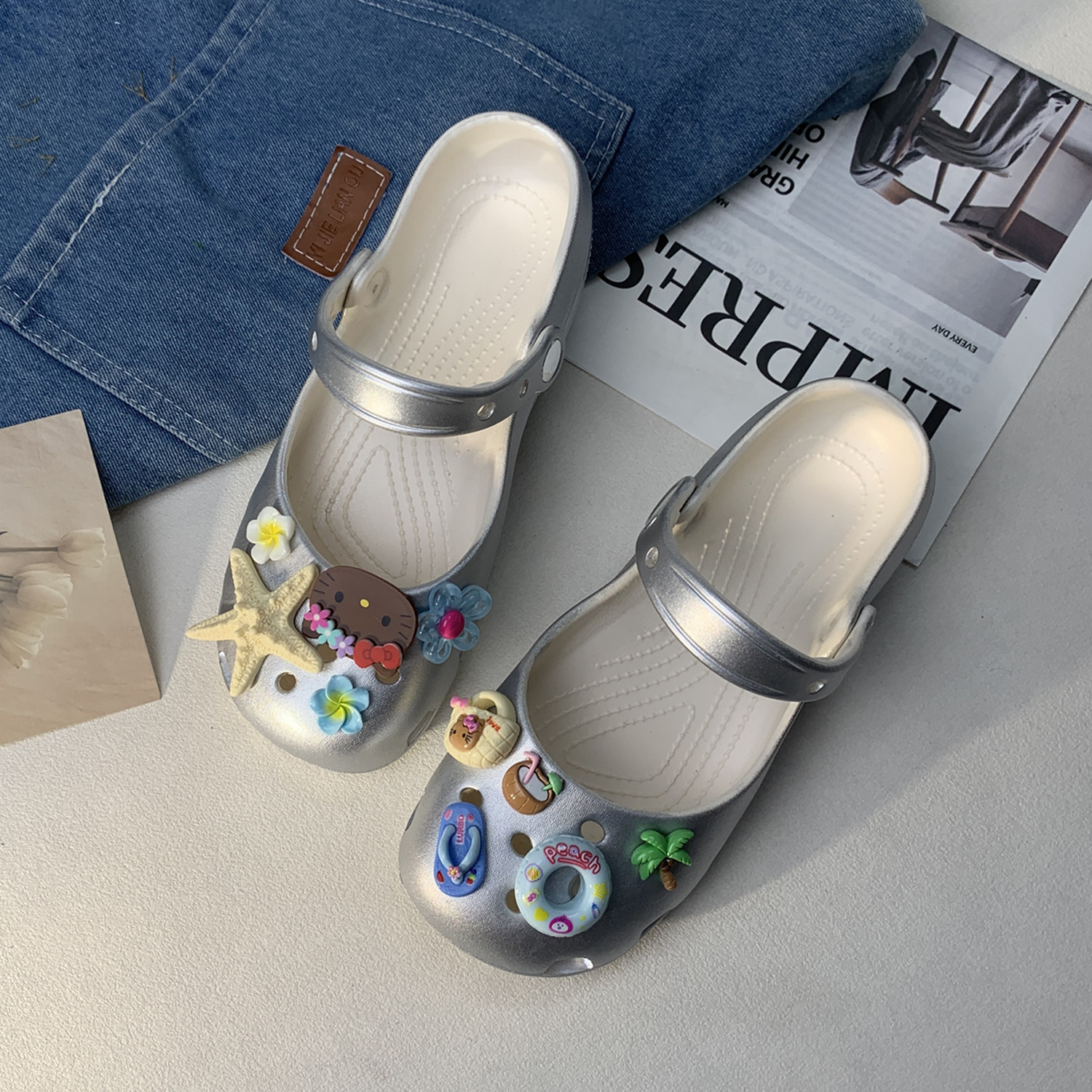 Милые мультяшные пляжные сабо  – обзор и цена Women'S Shoes Clogs